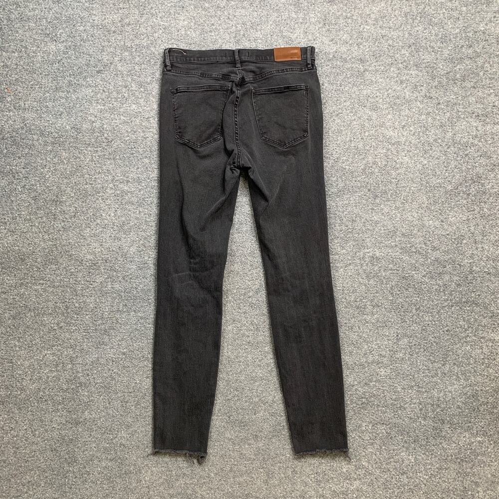 Madewell Jeans Womens 28 Gray Denim High Rise Skinny Distressed Busted Knee - Picture 5 of 11